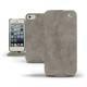 Custodia in pelle Apple iPhone 5  - Acier vintage ( Pantone 403C ) 