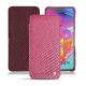 Samsung Galaxy A70 leather case - Serpent ciclamino