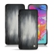 Capa em pele Samsung Galaxy A70 - Gris Patine