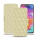 Samsung Galaxy A70 leather case - Beige - Couture ( Nappa - Pantone 7502C ) 