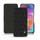 硬质真皮保护套 Samsung Galaxy A70 - Ebène - Couture ( Sleek P C12 - Black ) 