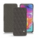 Capa em pele Samsung Galaxy A70 - Anthracite - Couture ( Pantone 424C ) 