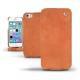 Housse cuir Apple iPhone 5S  - Mandarine vintage ( Pantone 165C ) 