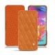 Housse cuir Samsung Galaxy A70 - Mandarine vintage - Couture