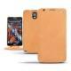 Custodia in pelle Samsung SM-N9000 Galaxy Note 3  - Mandarine vintage ( Pantone 165C ) 