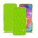 Funda de piel Samsung Galaxy A70 - Vert fluo - Couture