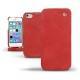 Housse cuir Apple iPhone 5S  - Cerise vintage ( Pantone 185C ) 