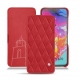 Housse cuir Samsung Galaxy A70 - Rouge troupelenc - Couture