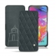 Funda de piel Samsung Galaxy A70 - Blu marino - Couture