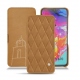 Housse cuir Samsung Galaxy A70 - Castan esparciate - Couture