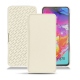 Samsung Galaxy A70 leather case - Blanc PU