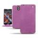 Custodia in pelle Samsung SM-N9000 Galaxy Note 3  - Prune vintage ( Pantone 512C ) 