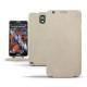 Custodia in pelle Samsung SM-N9000 Galaxy Note 3  - Taupe vintage ( Pantone 7530C ) 