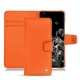 Housse cuir Samsung Galaxy S20 Ultra 5G - Orange fluo