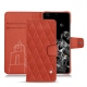 Capa em pele Samsung Galaxy S20+ 5G - Arange clouquié - Couture