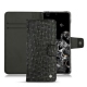 Capa em pele Samsung Galaxy S20+ 5G - Autruche nero