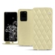 Samsung Galaxy S20 Ultra 5G leather case - Beige - Couture ( Nappa - Pantone 7502C ) 