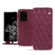 Custodia in pelle Samsung Galaxy S20 Ultra 5G - Prune vintage - Couture