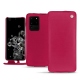 Samsung Galaxy S20 Ultra 5G leather case - Rose fluo