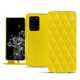 Housse cuir Samsung Galaxy S20 Ultra 5G - Jaune fluo - Couture