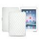 Apple iPad Air  leather case - Blanc - Couture ( Bologna - White ) 