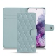 硬质真皮保护套 Samsung Galaxy S20 - Bleu ciel - Couture ( Nappa - Pantone 277C ) 