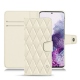 硬质真皮保护套 Samsung Galaxy S20 - Blanc - Couture ( Bologna - White ) 