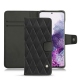Samsung Galaxy S20 leather case - Noir - Couture ( Nappa - Black ) 