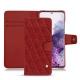 Samsung Galaxy S20 leather case - Tomate - Couture ( Pantone 187C ) 