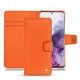 Capa em pele Samsung Galaxy S20 - Orange fluo