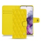 Custodia in pelle Samsung Galaxy S20 - Jaune fluo - Couture
