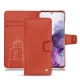 Capa em pele Samsung Galaxy S20 - Arange clouquié