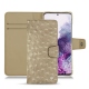 Housse cuir Samsung Galaxy S20 - Autruche desert
