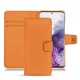 Housse cuir Samsung Galaxy S20 - Orange PU