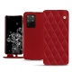 Samsung Galaxy S20+ 5G leather case - Rouge - Couture ( Nappa - Pantone 199C ) 