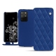 Capa em pele Samsung Galaxy S20+ 5G - Bleu océan - Couture ( Nappa - Pantone 293C ) 