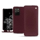 Samsung Galaxy S20+ 5G leather case - Lie de vin ( Pantone 5115C ) 