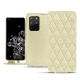 Samsung Galaxy S20+ 5G leather case - Ivoire - Couture ( Sleek P C12 - White ) 