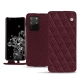 Funda de piel Samsung Galaxy S20+ 5G - Lie de vin - Couture ( Pantone 5115C ) 