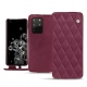 Samsung Galaxy S20+ 5G leather case - Prune vintage - Couture