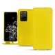 Samsung Galaxy S20+ 5G leather case - Jaune fluo