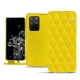 Samsung Galaxy S20+ 5G leather case - Jaune fluo - Couture