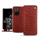 Capa em pele Samsung Galaxy S20+ 5G - Autruche ciliegia