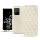 Samsung Galaxy S20+ 5G leather case - Blanc escumo - Couture
