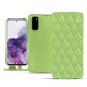 Lederschutzhülle Samsung Galaxy S20 - Vert olive - Couture ( Nappa - Pantone 578U ) 