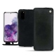 Samsung Galaxy S20 leather case - Dark vintage ( Roughtcut - Black#5256 ) 