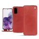 Lederschutzhülle Samsung Galaxy S20 - Cerise vintage ( Pantone 185C ) 