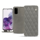 Housse cuir Samsung Galaxy S20 - Acier vintage - Couture