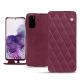 Samsung Galaxy S20 leather case - Prune vintage - Couture