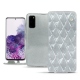 Samsung Galaxy S20 leather case - Platinium - Couture